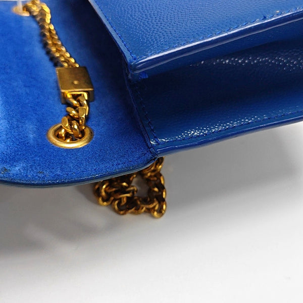 Authenticated pre-owned  KATE Mini Calfskin Blue - Shoulder Bag at Looply