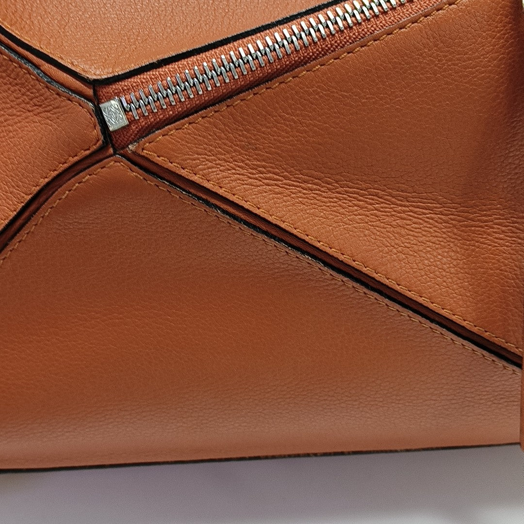 Puzzle Medium Calfskin Orange