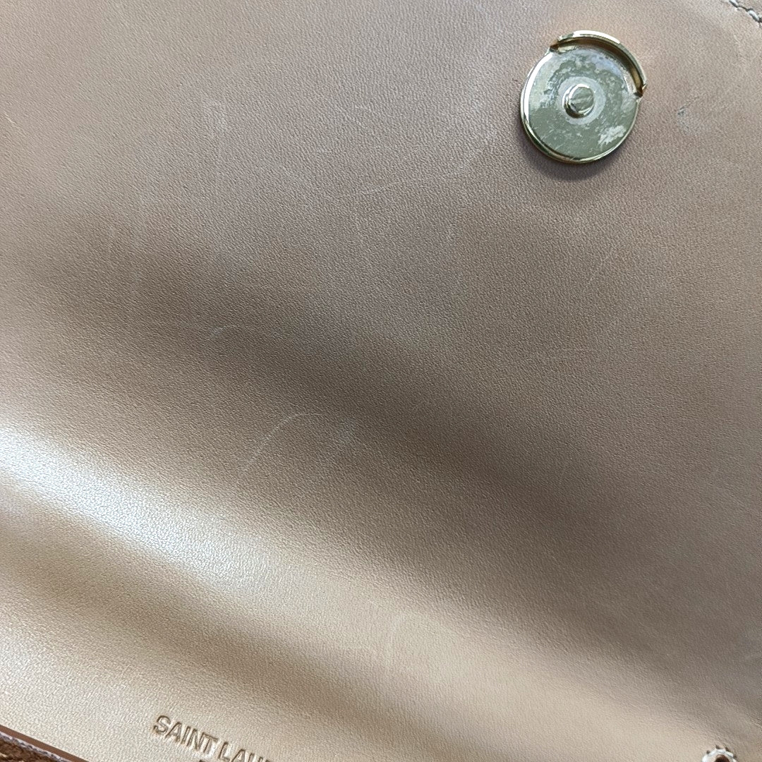 Authenticated pre-owned  KAIA Small Calfskin Brown - Shoulder Bag at Looply