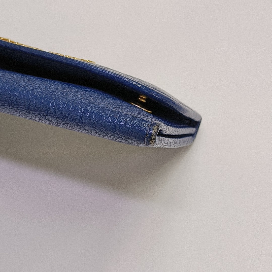 Calfskin Key Pouch Blue