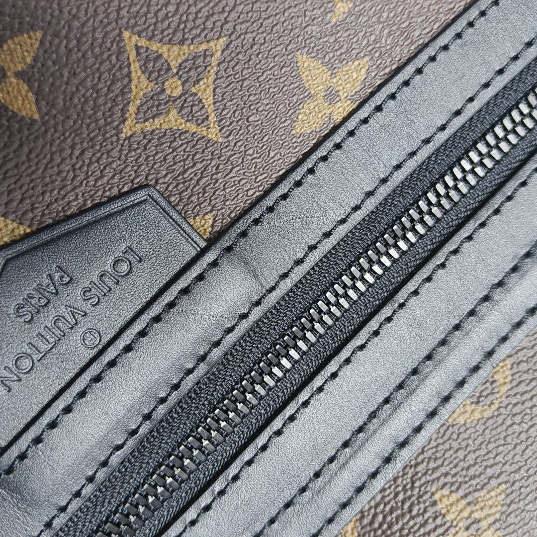 CHRISTOPHER Monogram Coated Canvas Brown
