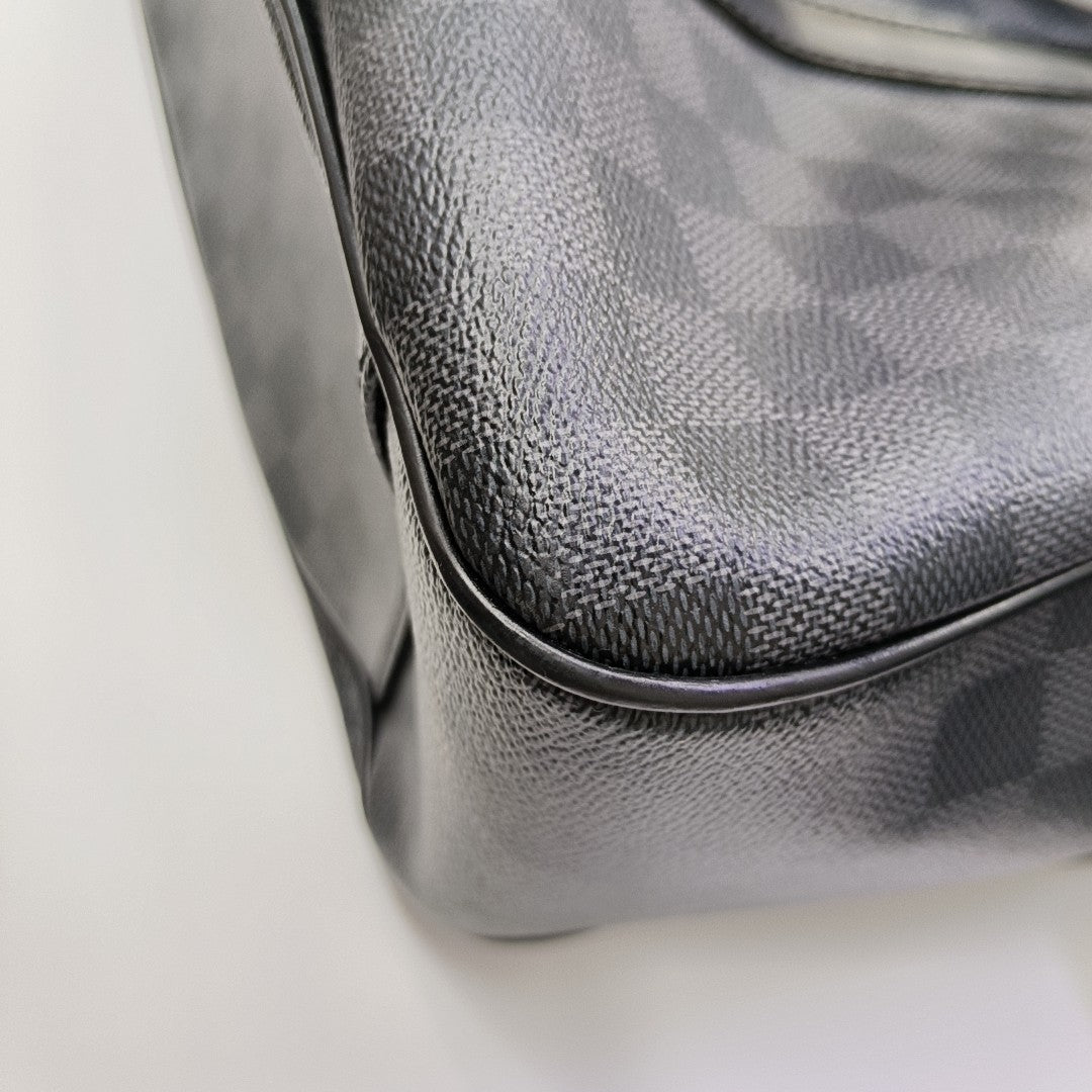 TADAO MM Damier Graphite Coated Canvas Gray
