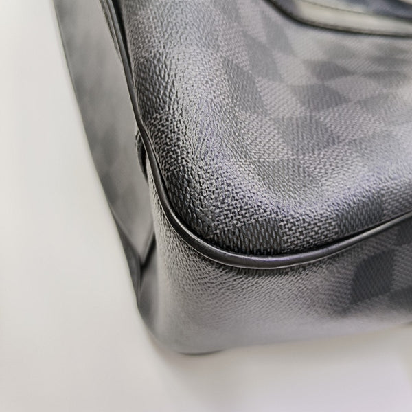 TADAO MM Damier Graphite Coated Canvas Gray