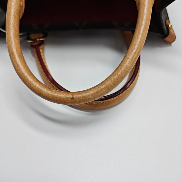 SAC PLAT BB Monogram Coated Canvas Brown