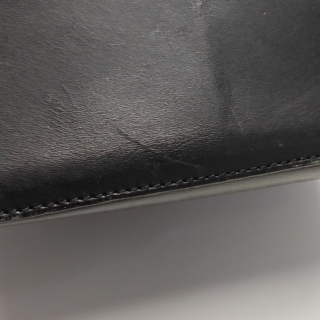 Calfskin Top Handle Bag Black