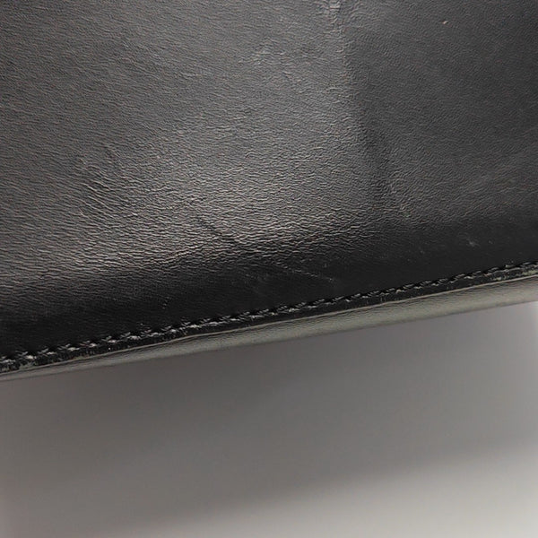 Calfskin Top Handle Bag Black