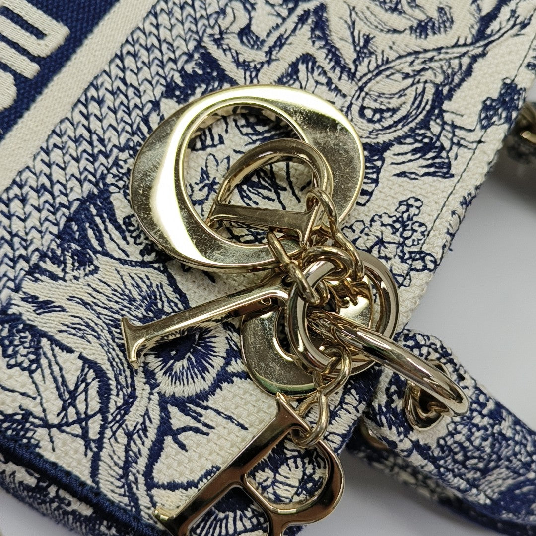 Lady D-Lite Medium Canvas Blue