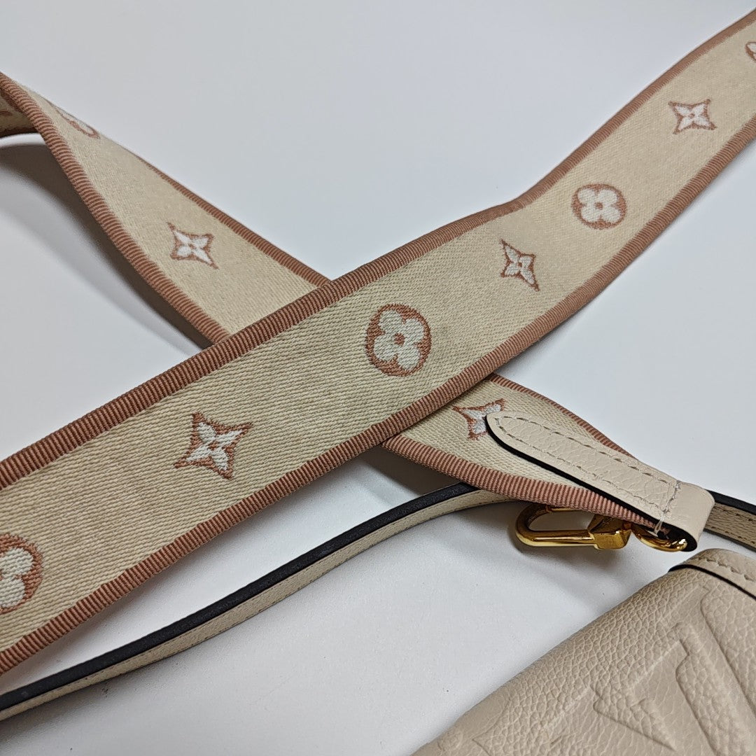 DIANE Monogram Calfskin Beige