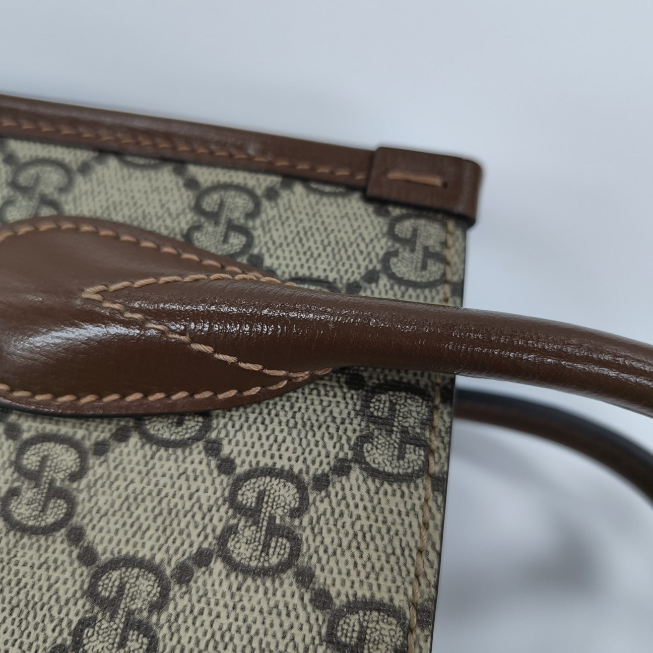 Retro Mini Monogram Coated Canvas Beige