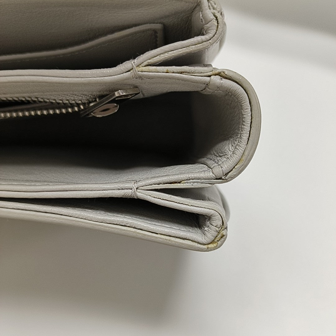 C Medium Calfskin Gray