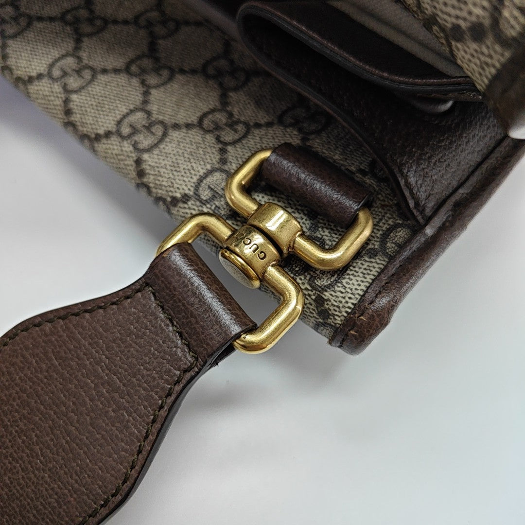 Neo Vintage Small Monogram Coated Canvas Beige