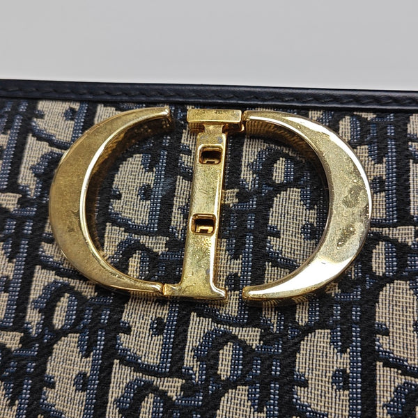 30 Montaigne Oblique Canvas Blue