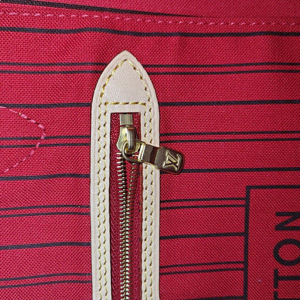 NEVERFULL MM Monogram Coated Canvas Brown