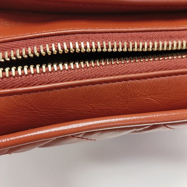 GABRIELLE Small Quilted Calfskin Red