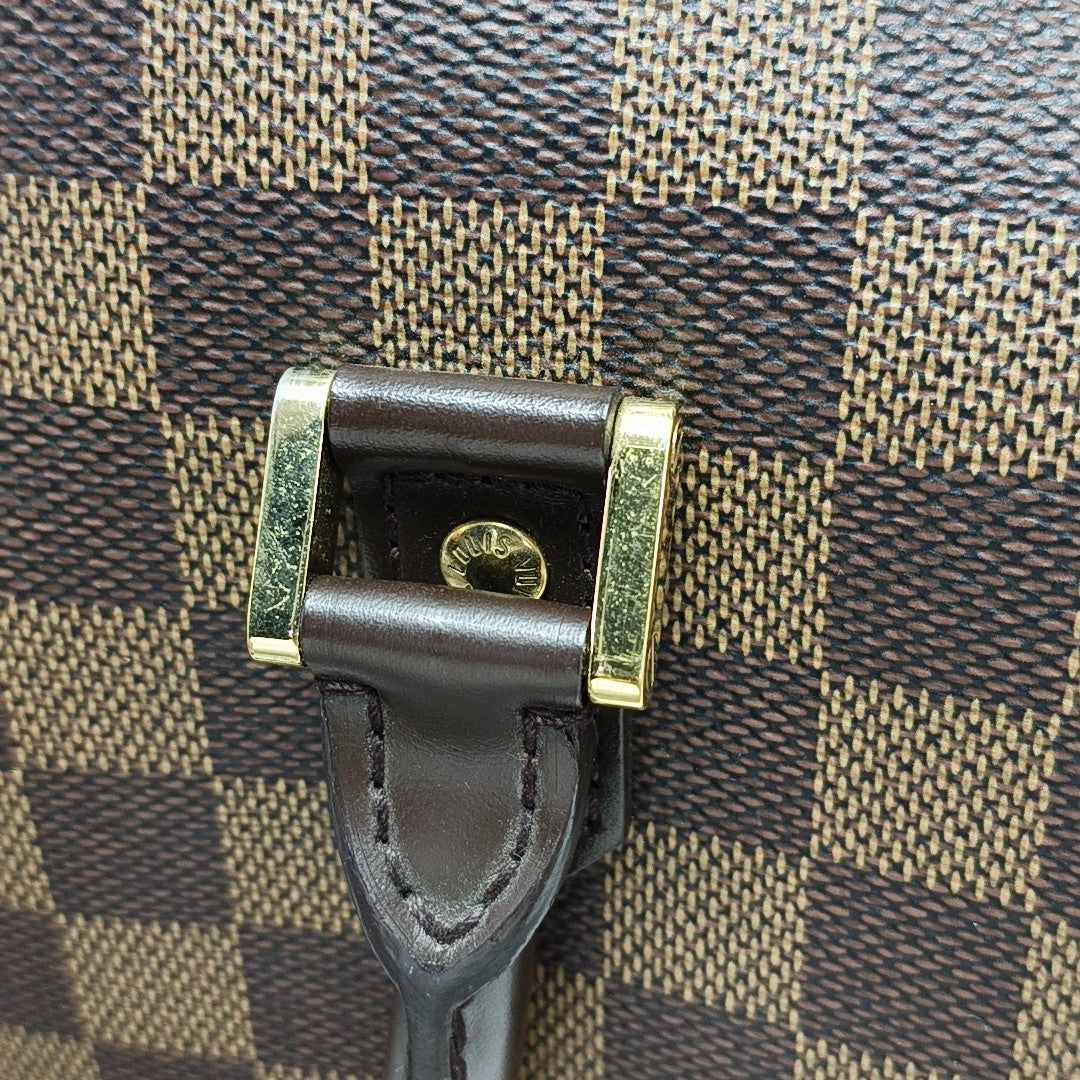 RIBERA MM Damier Ebene Coated Canvas Brown