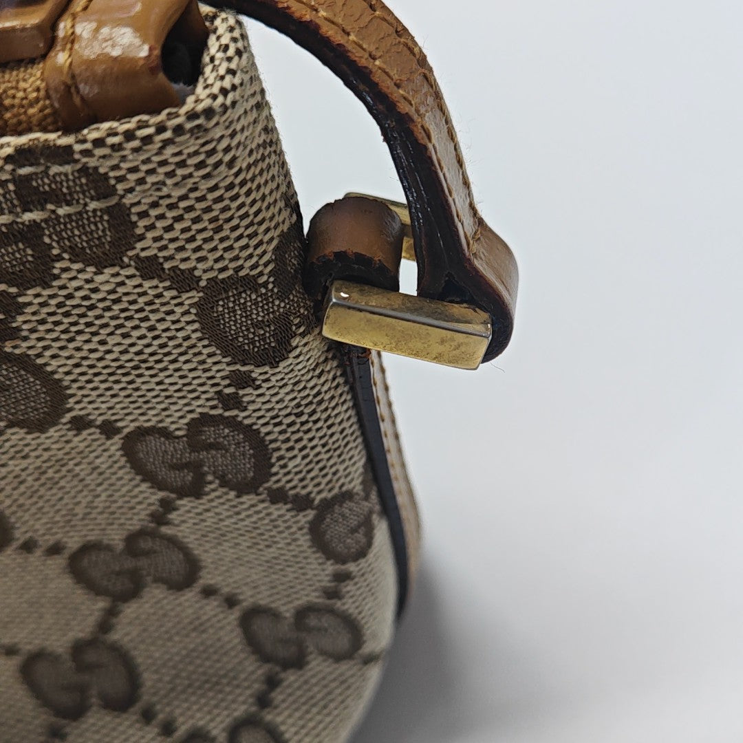 Monogram Canvas Top Handle Bag Beige