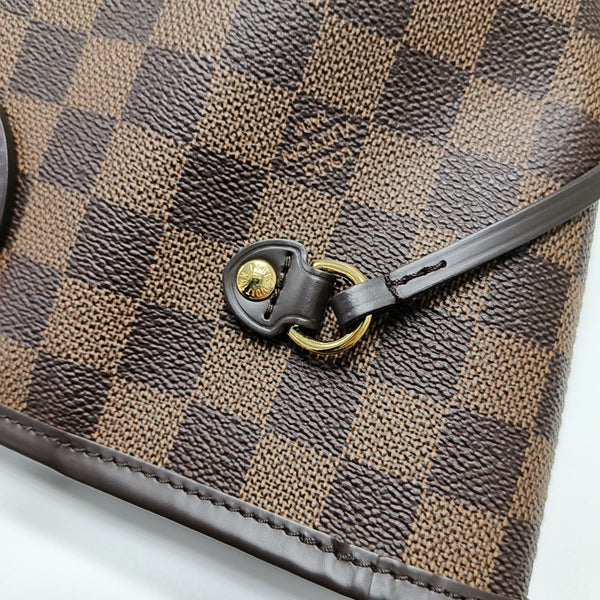 NEVERFULL MM Damier Ebene Coated Canvas Brown