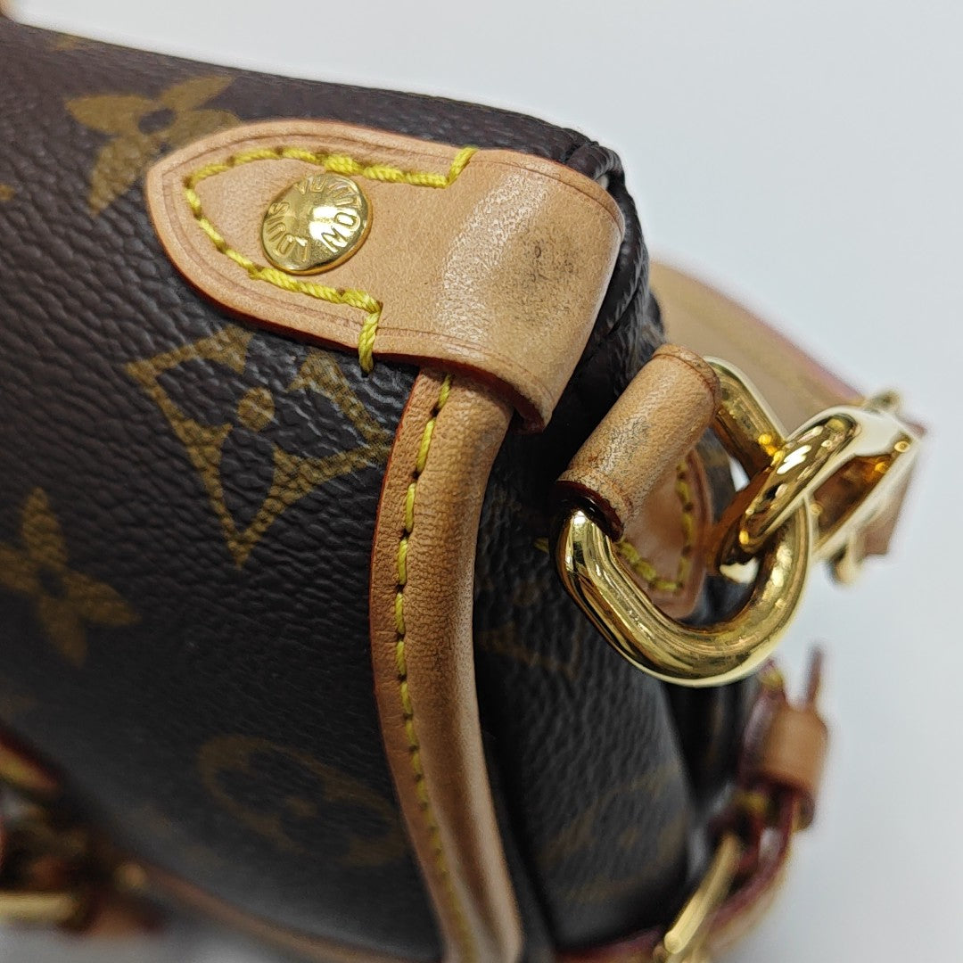 SAUMUR BB Monogram Coated Canvas Brown