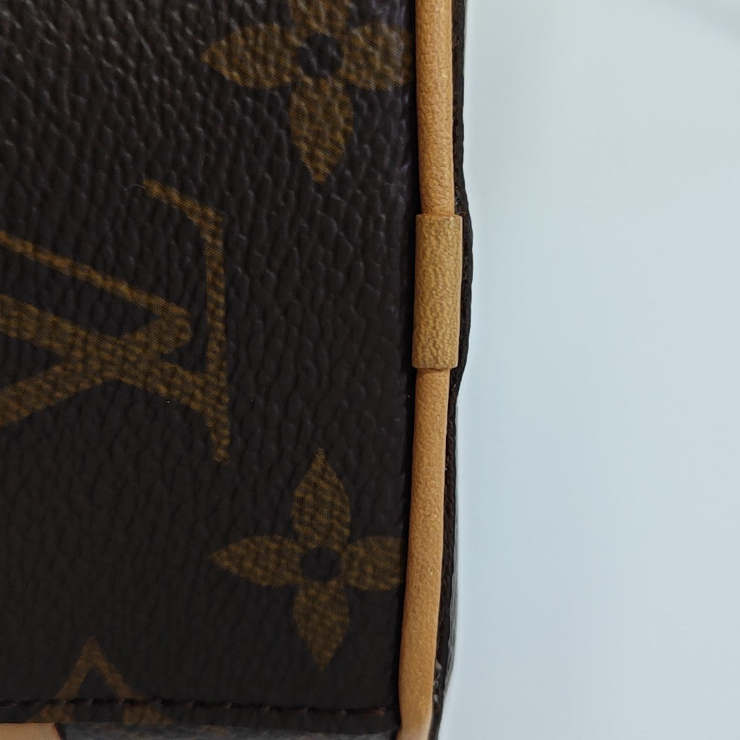 BOITE CHAPEAU Mini Monogram Coated Canvas Brown