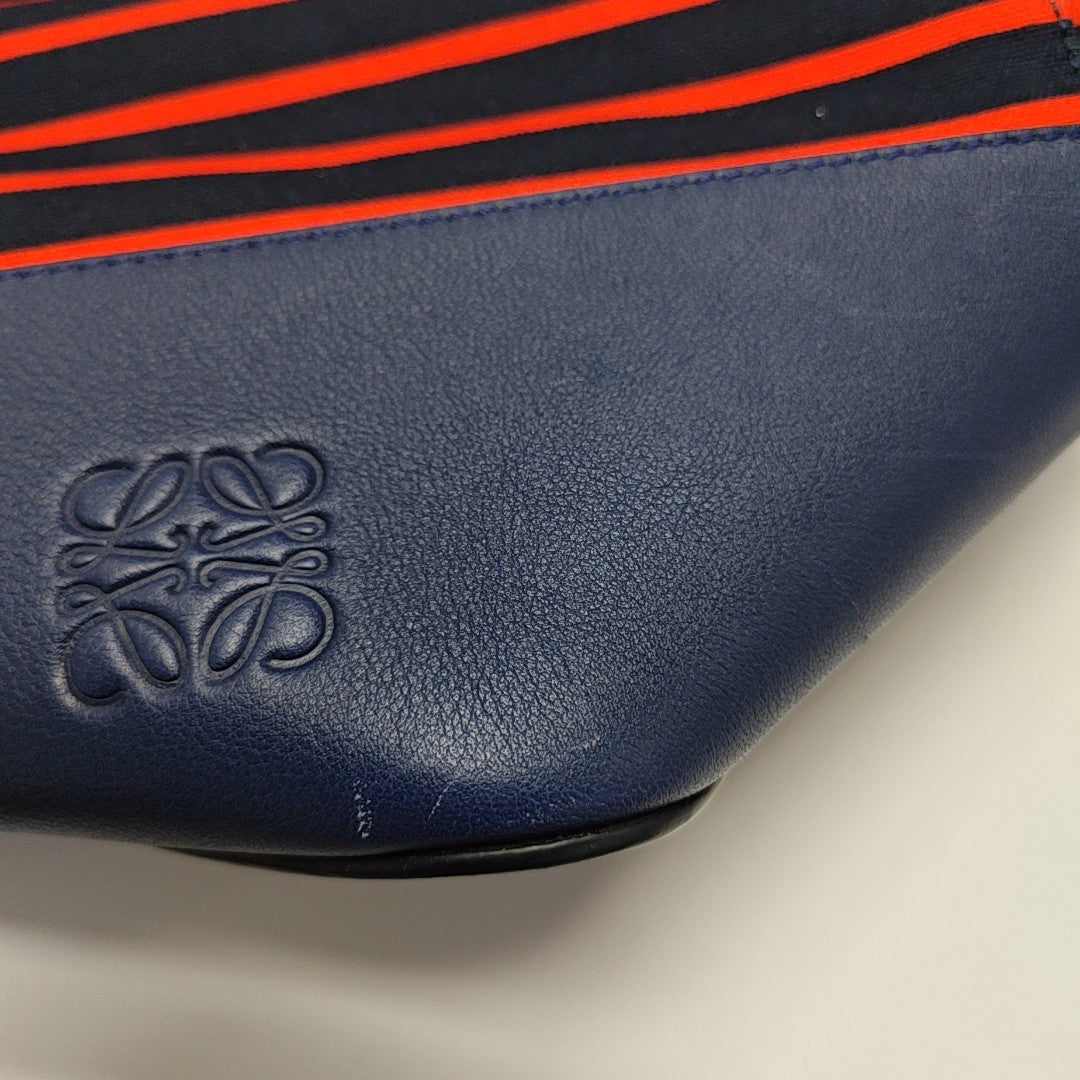 Canvas Top Handle Bag Blue