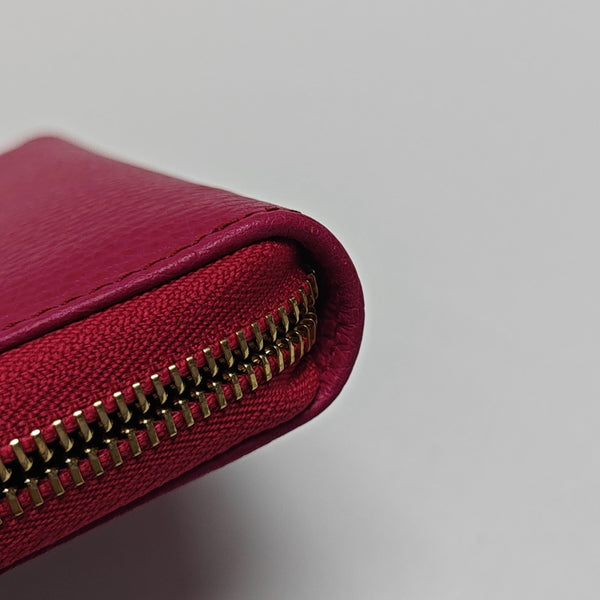 Calfskin Wallet Red