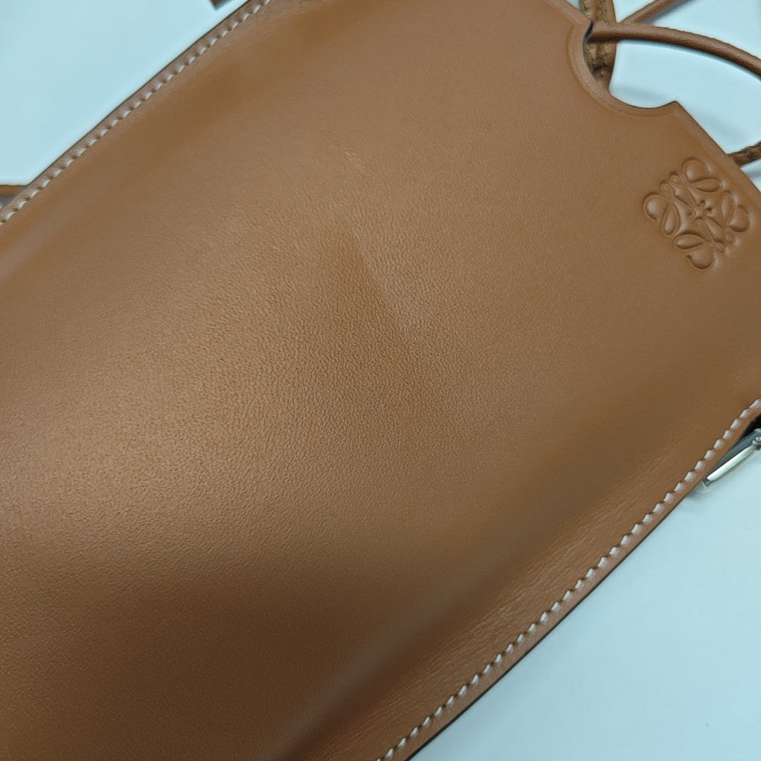 Calfskin Shoulder Bag Brown