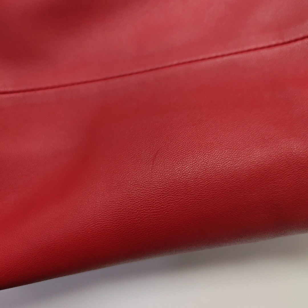 Calfskin Shoulder Bag Orange