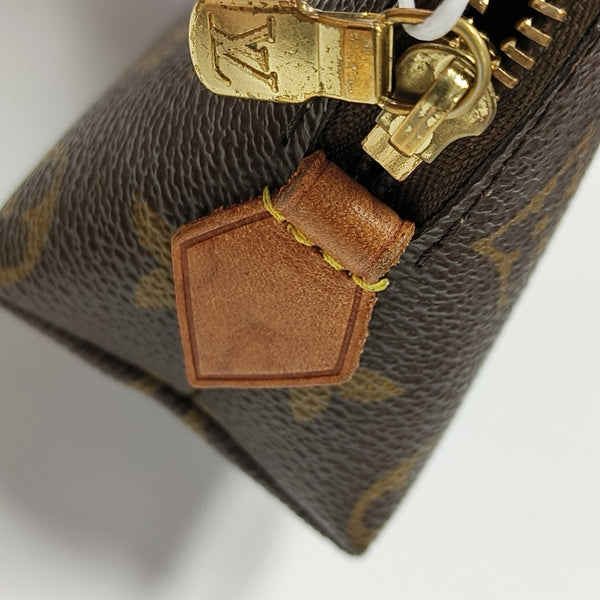 COSMETIC PM Monogram Coated Canvas Brown