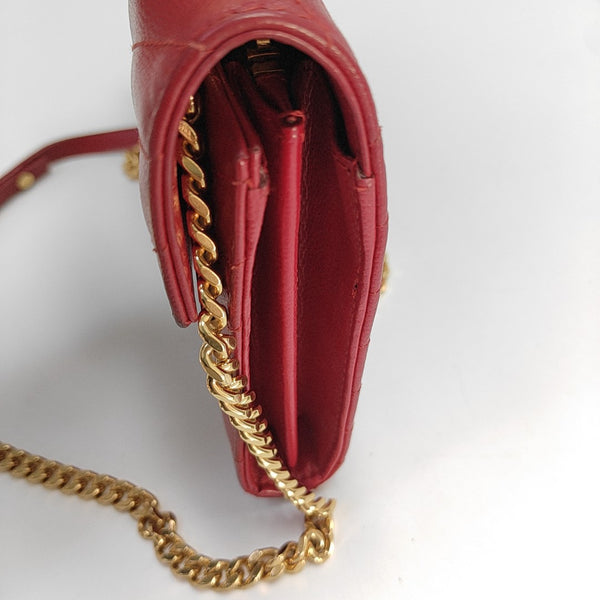 MONOGRAM Medium Quilted Calfskin Red