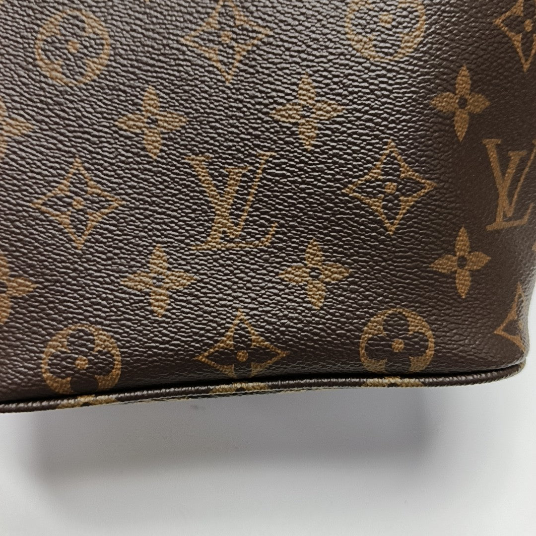 ALL IN Monogram Coated Canvas Brown