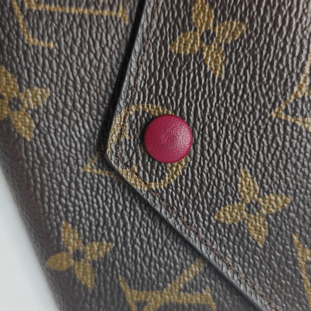 VICTORINE Monogram Coated Canvas Brown Card Holder