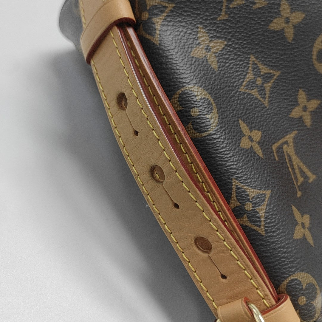 ALL IN BB Monogram Coated Canvas Brown