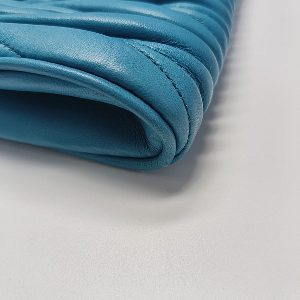Matelassé Quilted Lambskin Blue
