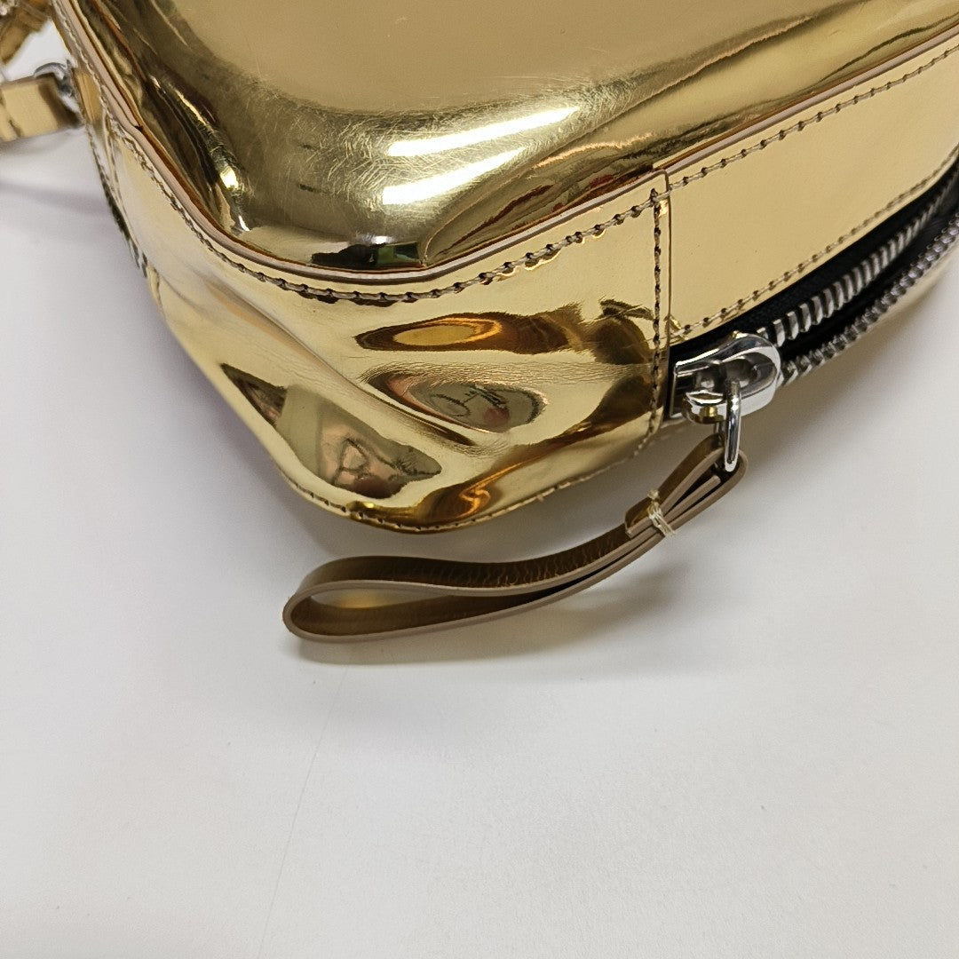 Calfskin Shoulder Bag Gold