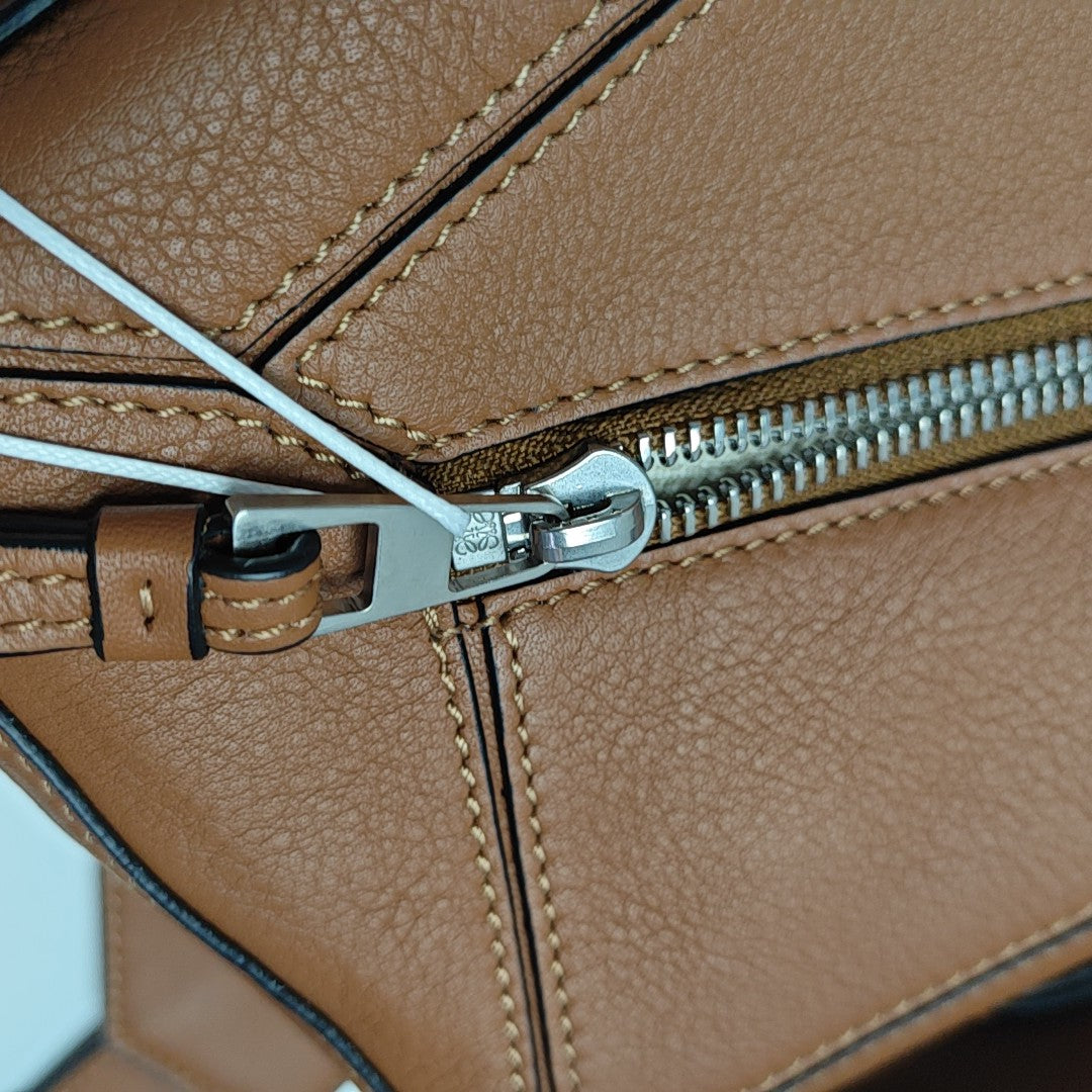 Puzzle Small Calfskin Brown