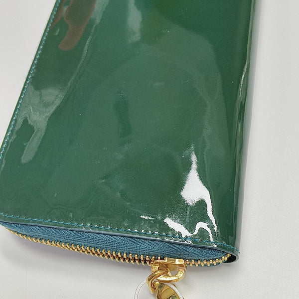 Patent Leather Wallet Green