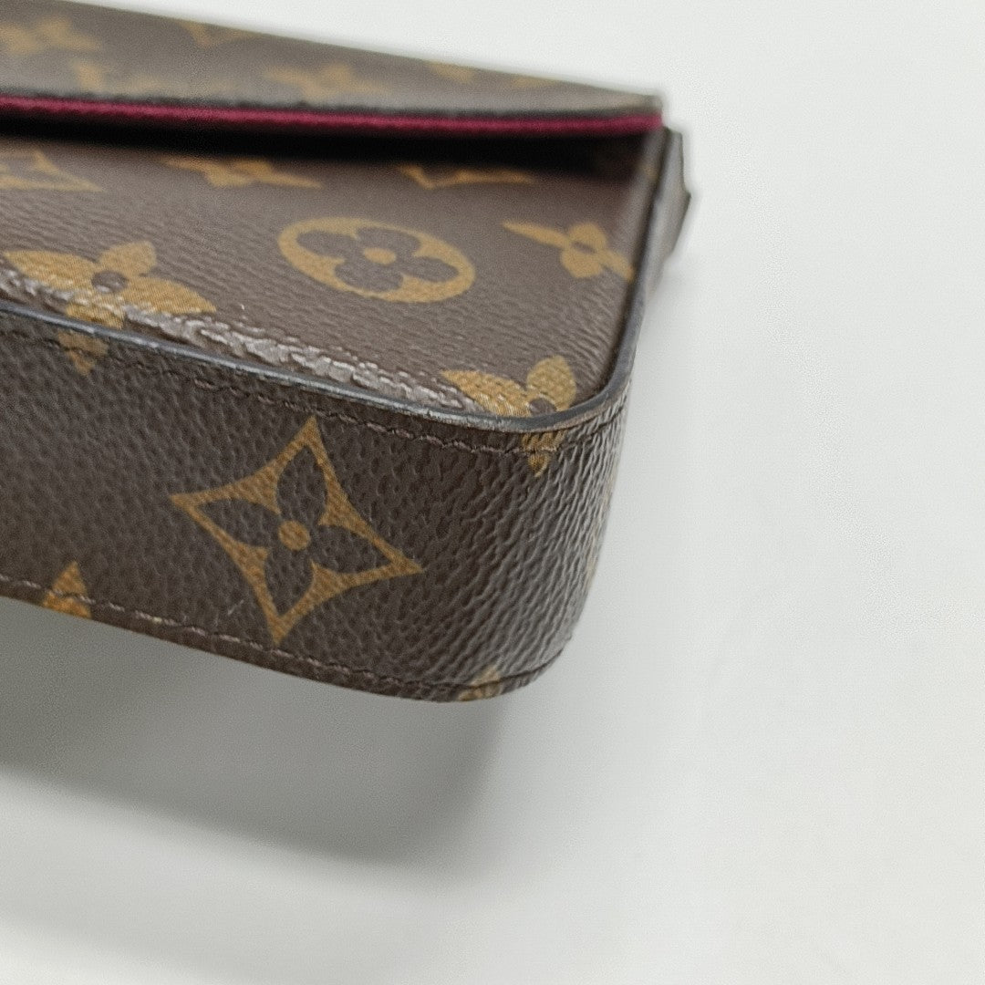 FÉLICIE Monogram Coated Canvas Brown