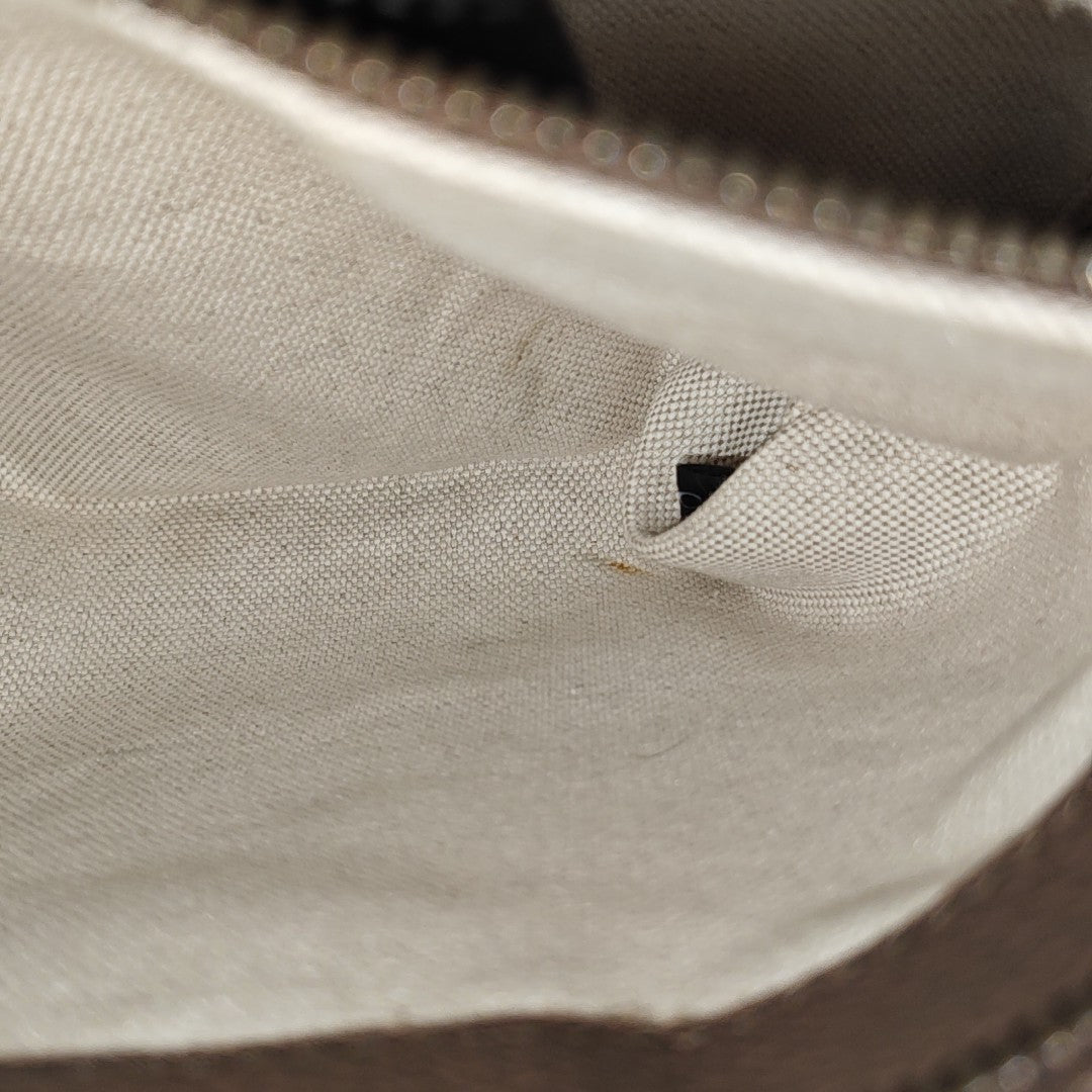 Ophidia Small Monogram Coated Canvas Beige