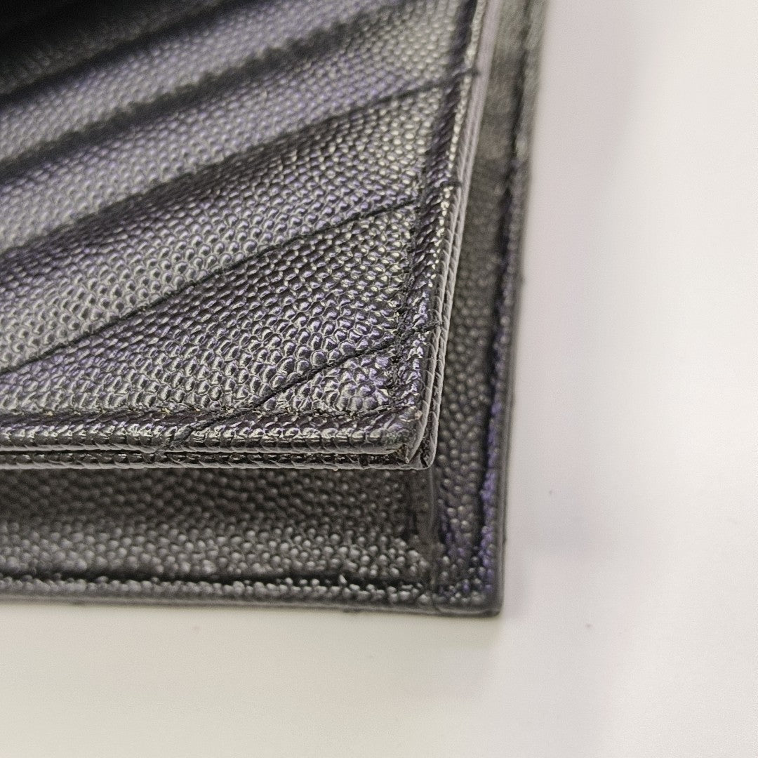 MONOGRAM Chevron Calfskin Black