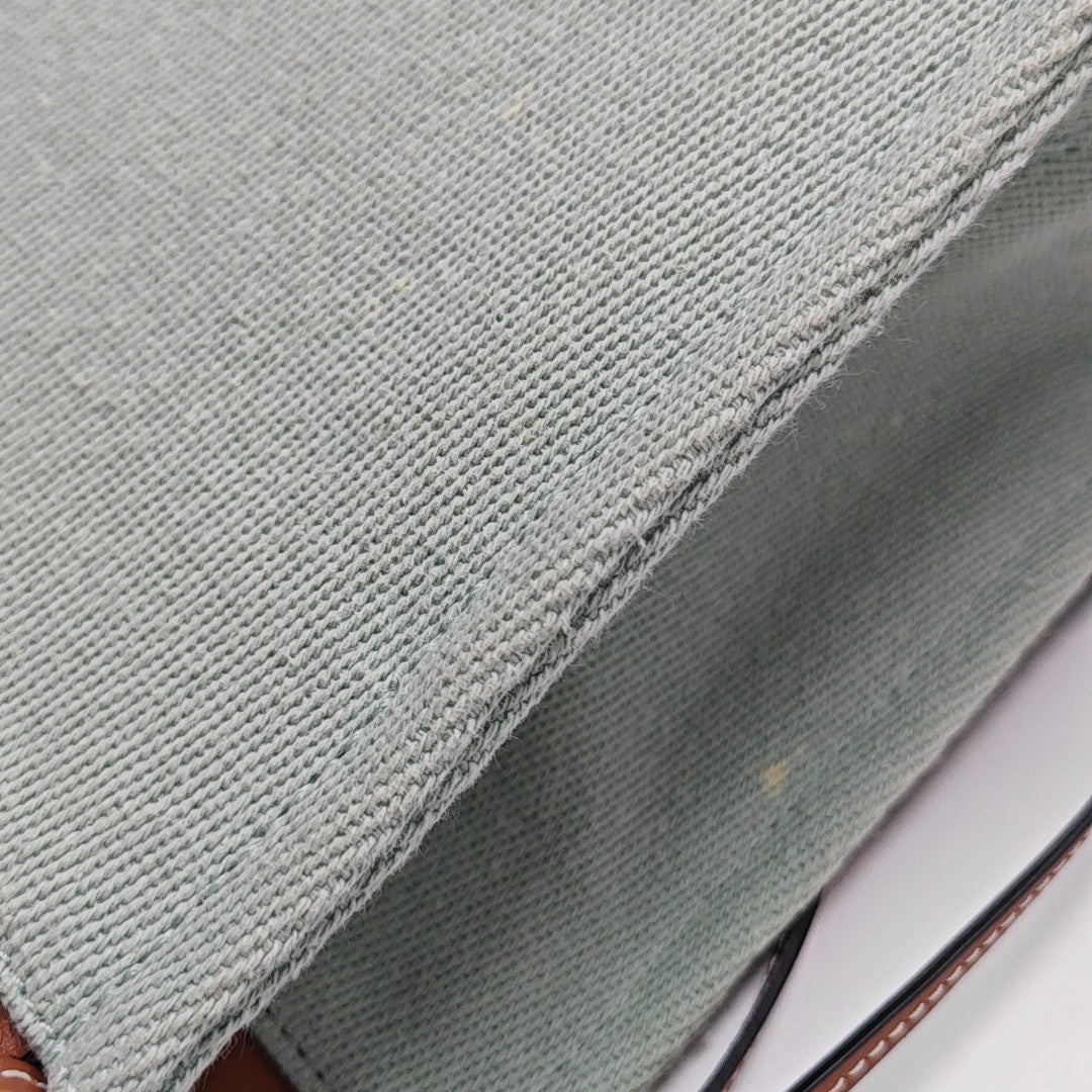 Cushion Small Canvas Green