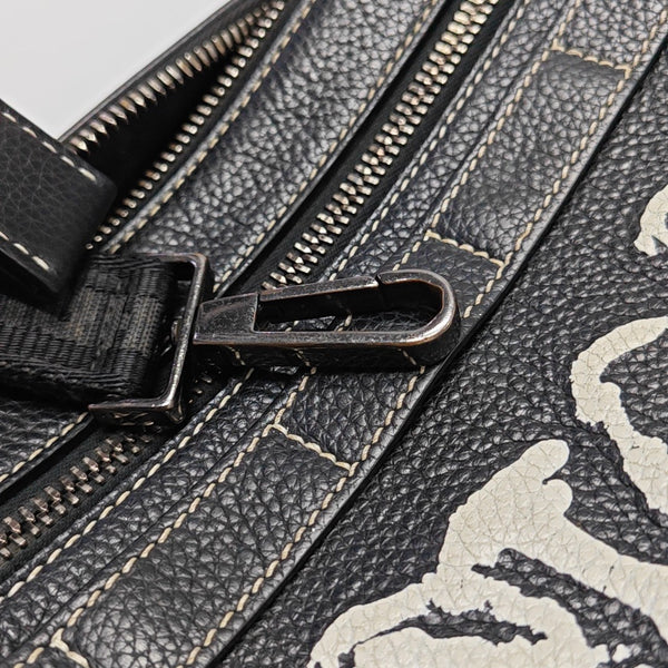 Dior And Daniel Arsham Calfskin Black