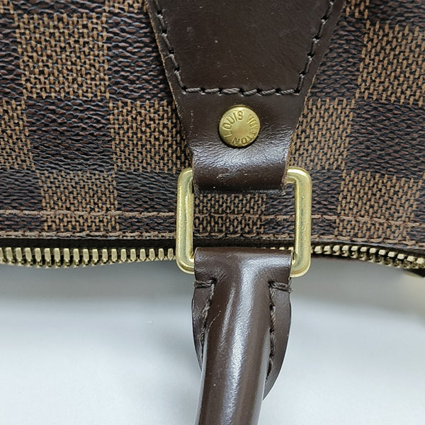 SPEEDY 25 Damier Ebene Coated Canvas Brown