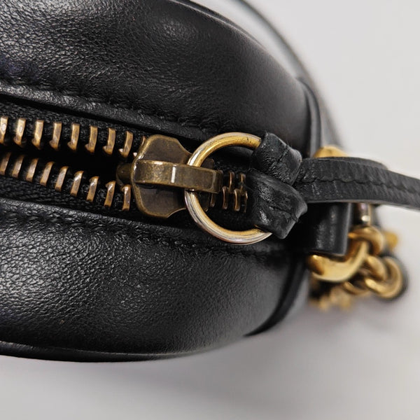 GG Marmont Mini Quilted Calfskin Black