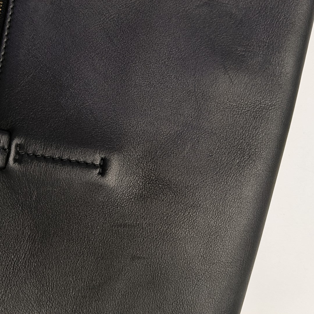 Calfskin Shoulder Bag Black