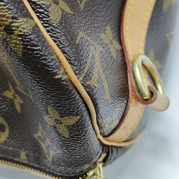 SPEEDY 30 Monogram Coated Canvas Brown