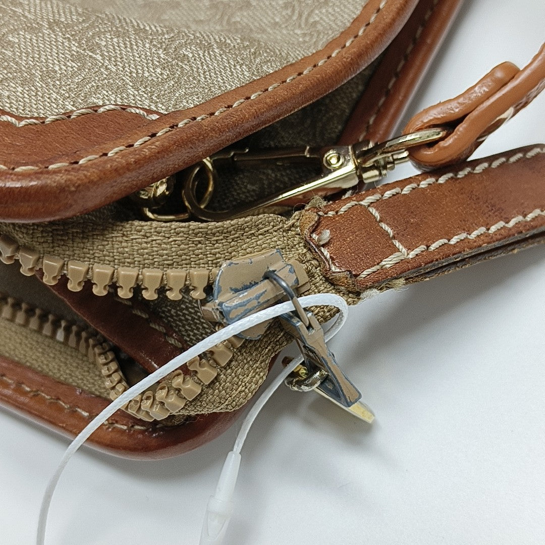MACADAM CLUTCHES Coated Canvas Beige