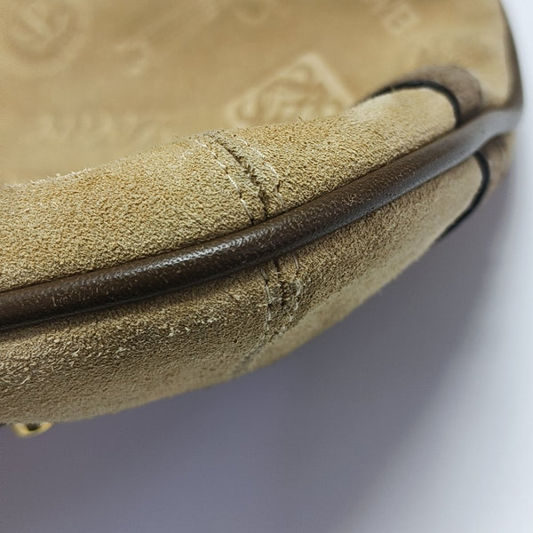 Suede Shoulder Bag Brown