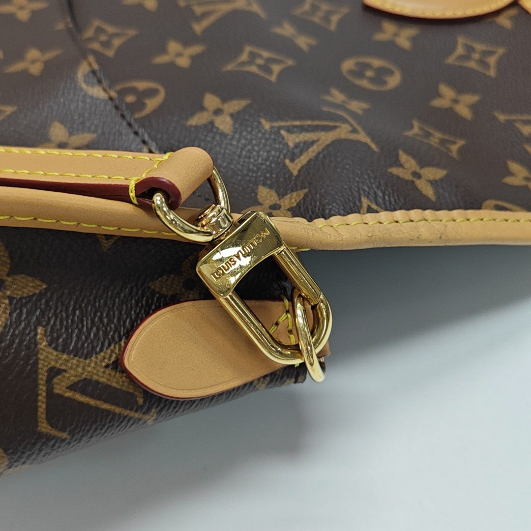 DIANE Monogram Coated Canvas Brown