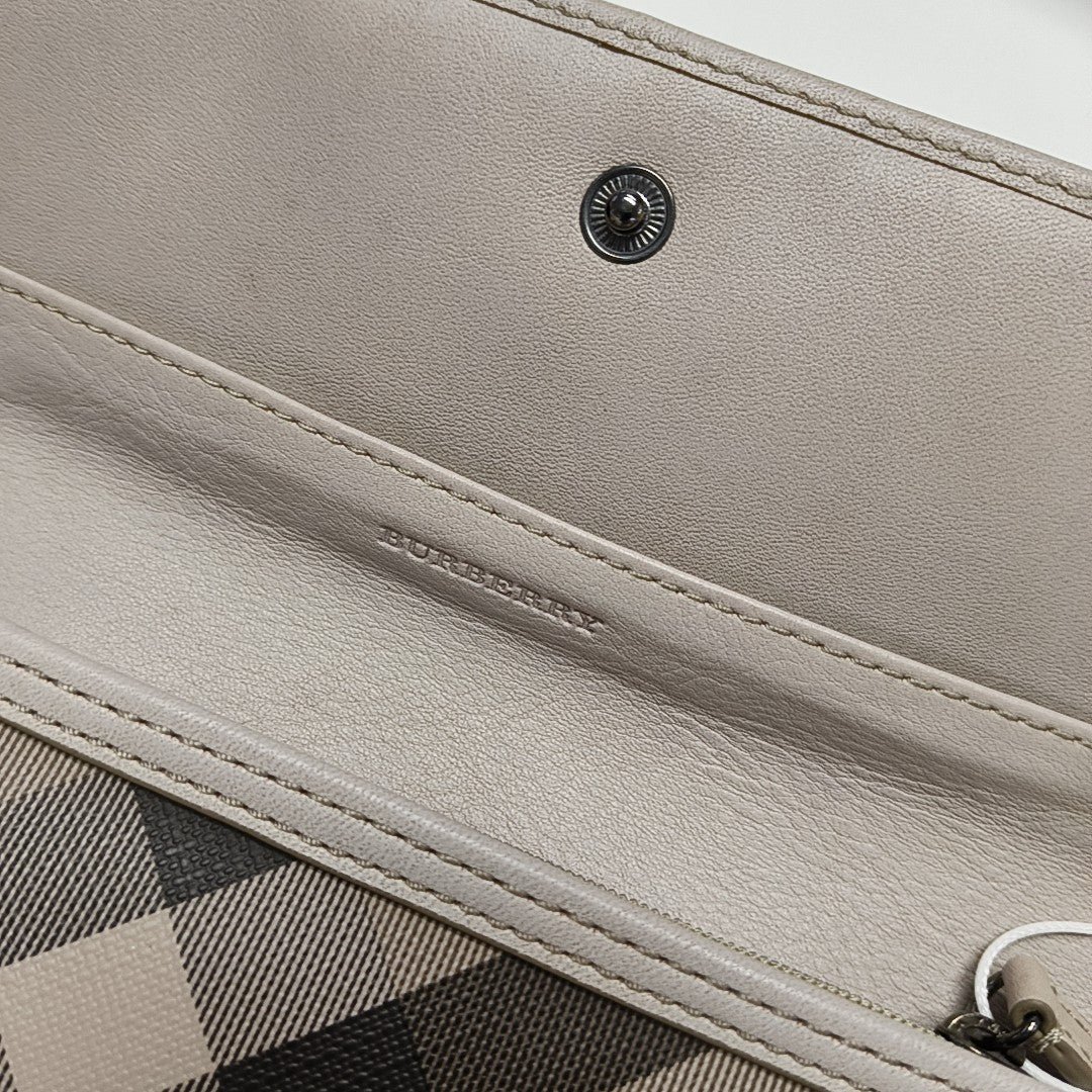 Coated Canvas Wallet Gray