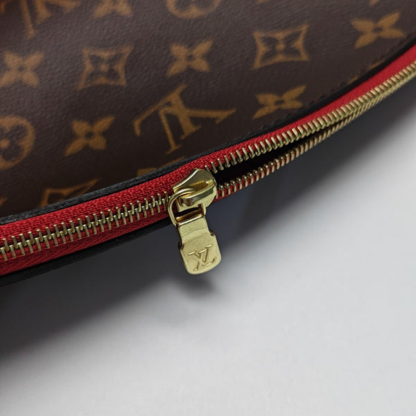 NEVERFULL MM Monogram Coated Canvas Brown